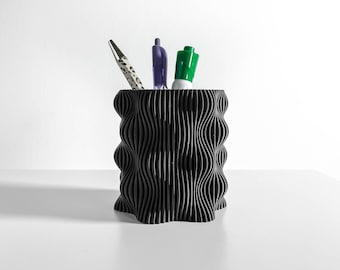Pen Holder Desk Organizer, Minimalist Pencil Cup, Modern Desktop Stand, Office Workspace, Study Companion