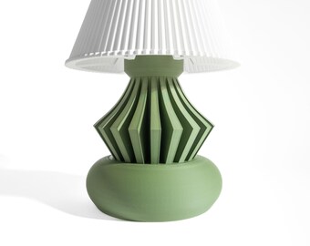 Geometric Table Lamp, Art Deco Bedside Ambient Light, Minimalist Nordic Workstation Accent, Modern Nightstand