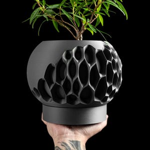 Planter Pot, Minimalist Modern Houseplant Succulent Desk Organizer, Indoor Decorative Botanical Vessel