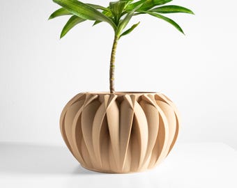 Geometric Planter Pot, Sculptural Indoor Vessel, Contemporary. Artistic  Desk Organizer, Stylish Nordic Minimalist Decor
