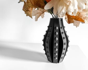 Modern Minimalist Vase, Sculptural Centerpiece, Contemporary Table Decoration, Flower Holder, Desk Planter