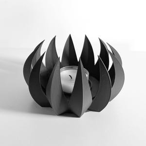 Candle Holder, Decorative Sculptural Centerpiece, Minimalist Taper Votive Display, Modern Dining Lighting, Art Deco