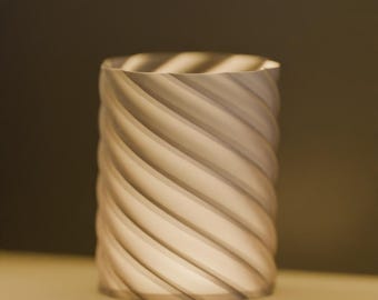 Spiral Pendant Lamp Shade, Geometric Sculptural Ceiling Light, Nordic Style, Minimalist Artisan Home Furnishings