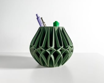 Pen Holder, Desk Organizer, Pencil Cup, Minimalist Contemporary Workspace Essentials, Office Stationery Storage