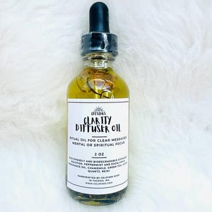 Clarity Diffuser Oil 2oz Car Diffuser Refill Peppermint Eucalyptus Intention Diffuser Oil Reed Diffuser Aromatherapy Non-Toxic Fragrance