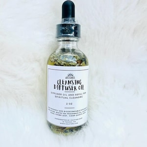 Cleansing Diffuser Oil 2oz Diffuser Oil for Car Diffusers White Tea Intention Diffuser Oil Reed Diffuser Aromatherapy Non-Toxic Fragrance