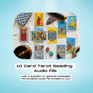 10 Lectura de cartas de Tarot Lectura de cartas de Tarot Amor Lectura de cartas de Tarot Lectura intuitiva Orientación de Tarot 1 pregunta Lectura psíquica