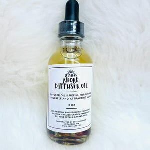 Adore Diffuser Oil 2oz Car Diffuser Refill English Flower Garden Intention Diffuser Oil Reed Diffuser Aromatherapy Non-Toxic Fragrance Love
