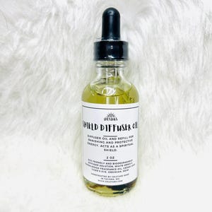 Shield Diffuser Oil 2oz Car Diffuser Refill White Orris Root Intention Diffuser Oil Reed Diffuser Aromatherapy Non-Toxic Fragrance Protect