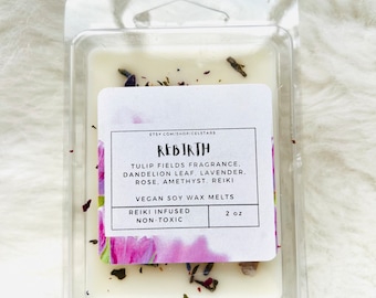 Rebirth Intention Wax Melts for Transformation Spell Wax Melts Spring Wax Melts Mothers Day Gift Mothers Day Wax Melts