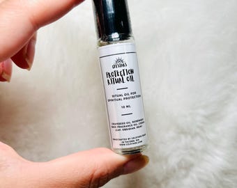 Protection Ritual Oil Protection Spell Non-Toxic Fragrance Spells Self-Care Gift for Witches Perfume Oil Body Oil Candle Annointing Oil