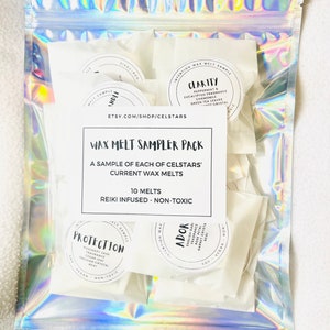 Intention Wax Melt Sampler - crystal wax melts - intention wax melts - witchy wax melts - herb wax melts - non-toxic wax melts