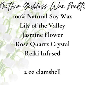 Mother Goddess Intention Wax Melts for Divine Feminine Wax Melts Spring Wax Melts Mothers Day Gift Mothers Day Wax Melts Goddess Spell image 3