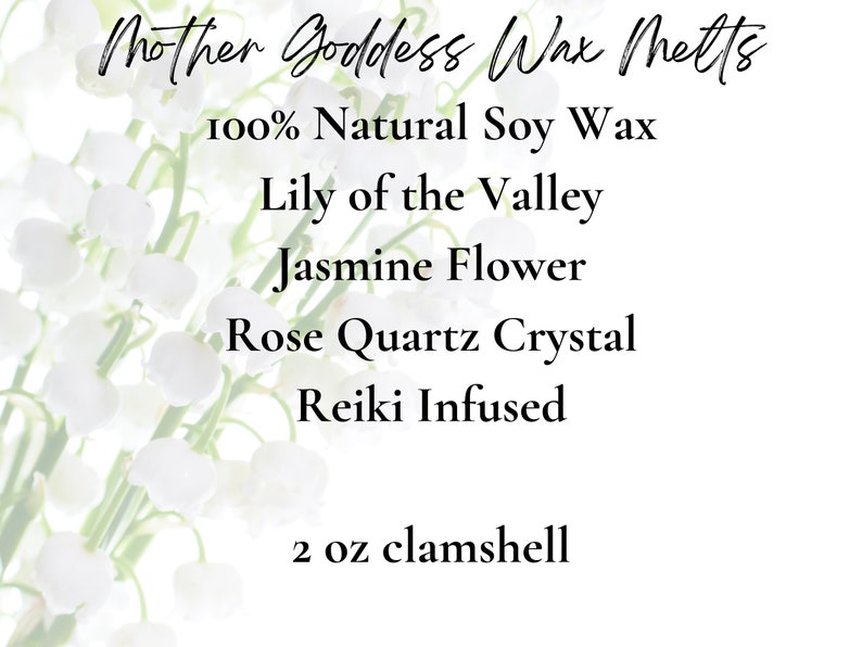 Mother Goddess Intention Wax Melts for Divine Feminine Wax Melts Spring Wax Melts Mothers Day Gift Mothers Day Wax Melts Goddess Spell image 3