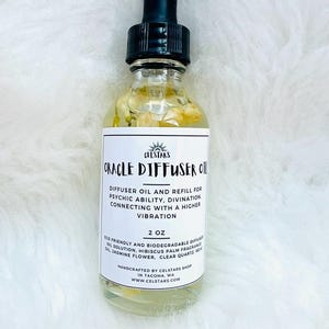 Oracle Diffuser Oil 2oz Car Diffuser Refill Hibiscus Palm Intention Diffuser Oil Reed Diffuser Aromatherapy Non-Toxic Fragrance Summer