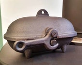 SMALL Cast Iron Baked Potato Cooker Latch for Wood Burners Multi Fuel Stoves Log Fires Cooking Oven Pod Open Fires Camping