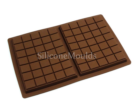 2 Cell LARGE SLAB BAR Mould makes Bars Approx 275g Chocolate Candy Bar Silicone  Mold 