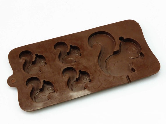 41 Squirrel Woodland Animal Novelty Chocolate Silicone Mould Candy