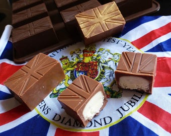 Union Jack Flag BRITISH Chocolate Candy Silicone Bakeware Mould Cake Decorating