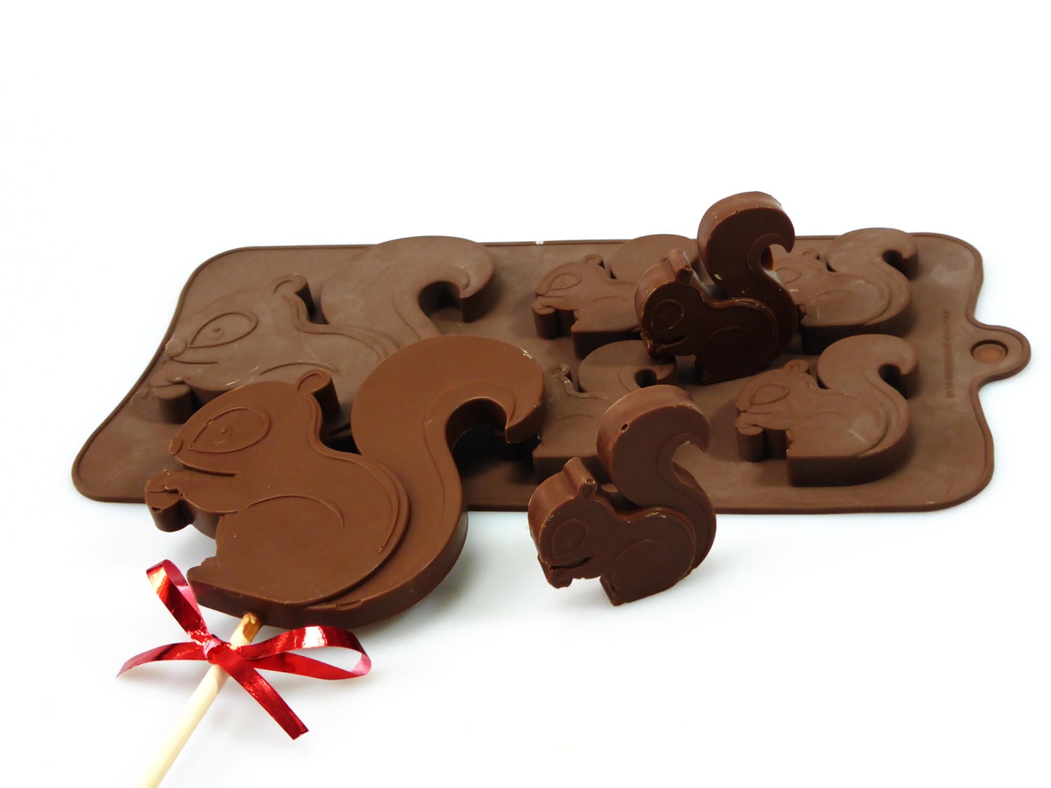 41 Squirrel Woodland Animal Novelty Chocolate Silicone Mould Candy Lolly  Cake Topper Silicon Mold Resin / Craft / Wax / Soap 