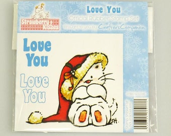 STAMP Strawberry Kisses - LOVE YOU Stamp Set   (Crafters Companion)