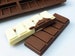 6 cell SMALL 5 Sectional Chocolate / Candy Bar (makes approx 60g bars) Mould Professional Silicone Mold Wax Melts N044 Snap Bar 