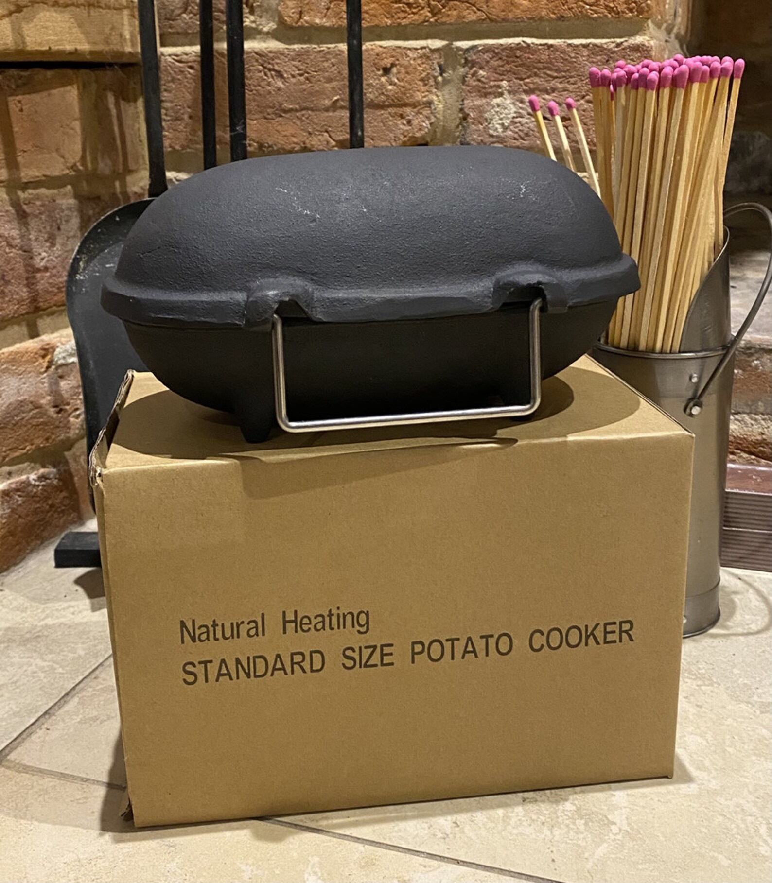 SMALL Cast Iron Baked Potato Cooker for Wood Burners Multi Etsy