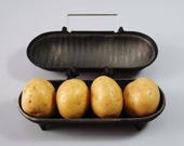 LARGE Cast Iron Baked Potato Cooker for Wood Burners Multi Fuel Stoves Log Fires