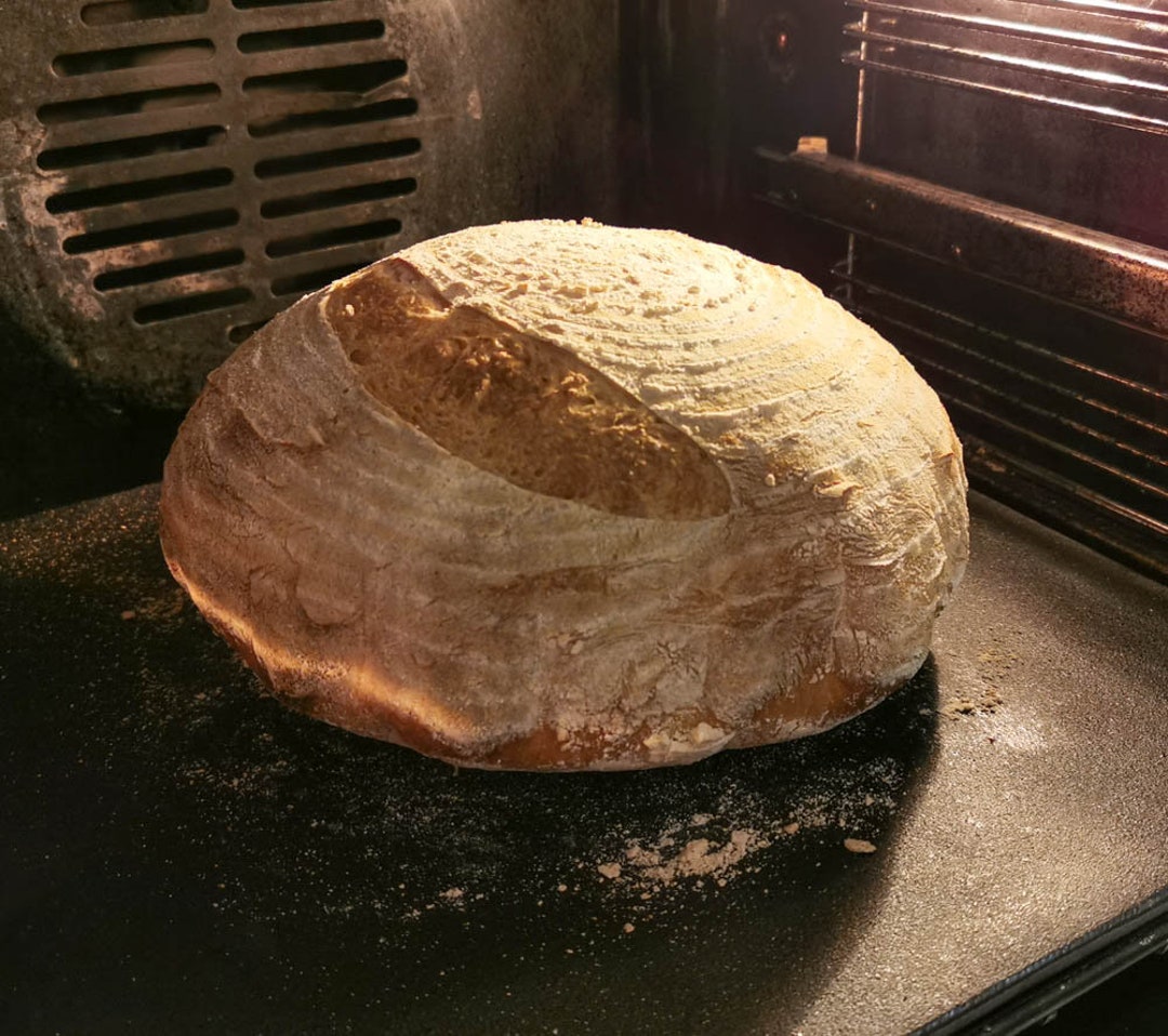 Sourdough loaf in my new lodge pan : r/castiron