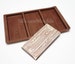 3 cell WOOD GRAIN Chocolate Bar (finished weight approx 145g) Silicone Bakeware Mould Candy Cake Mold Cupcake Toppers / Resin / Wax / Soap 