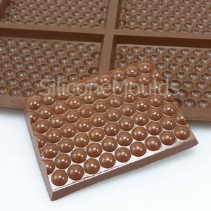 4 cell BUBBLE WRAP Chocolate Snap Bar  Mould (finished weight approx 78g) Silicone Bakeware Mould Candy Cake Mold  Resin Wax Soap