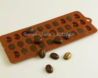COFFEE BEAN Chocolate Candy Silicone Bakeware Mould Sugarpaste Cake Wax Melts