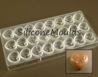 24 cell ROMANCE Valentines Love Professional Polycarbonate Chocolate Candy Mold Mould