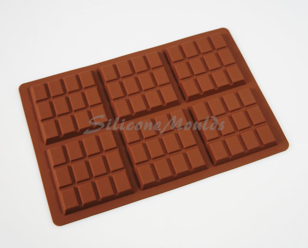 6 Cell 12 Section Chocolate Bar 65g Candy Snap Bar / Wax Melt ...