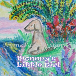 Mommy&#39;s Little Girl Blank Note Card -For Those Special Events Between a Girl Child & Mom, such as Birthday, Birth/Adoption of Baby/Fur Baby