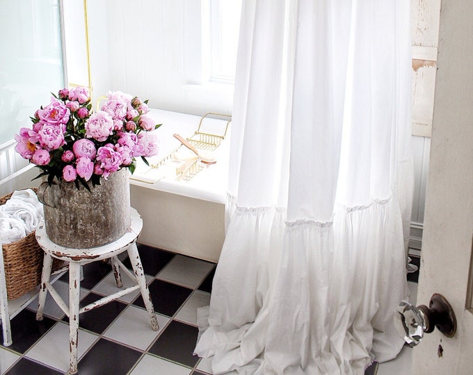 Shabby Chic Shower Curtains, Botanical ,french Country Vintage