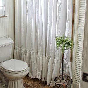 Farmhouse Shower Curtain Etsy