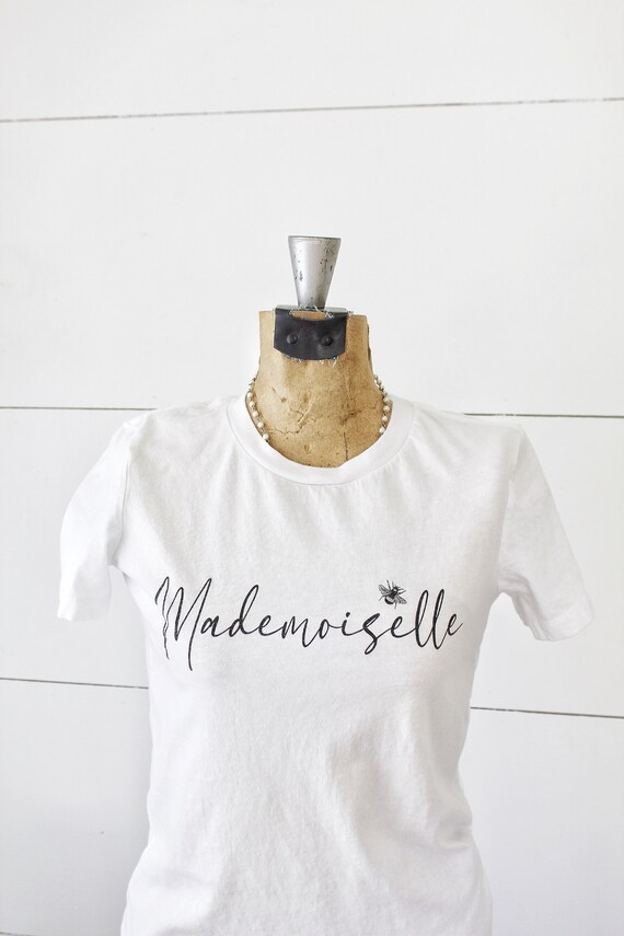 Målestok for ikke at nævne kål Mademoiselle T-shirt French Bee T-shirt French T-shirt - Etsy