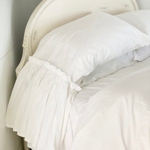 Ruffled Mermaid Pillow Case | Ruffled Shams | Pillow Cases | Farmhouse Linens | Pillow Cases | Linen Bedding | Shabby Chic Bedding