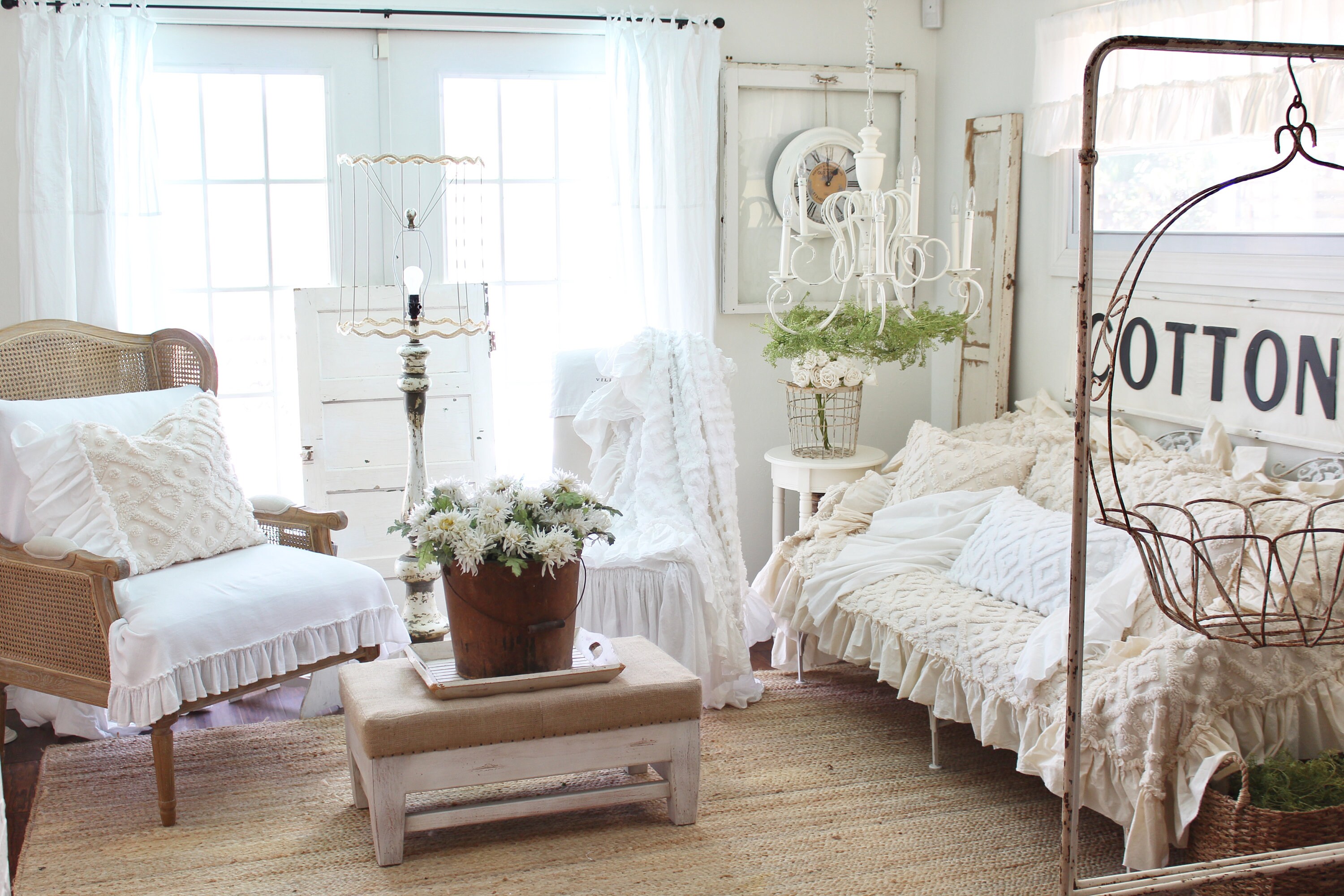 Ruffled Chenille Throw Chenille Chenille Bedding Shabby Etsy Canada