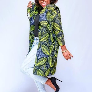EDEN African jacket , Ankara jacket,  African women clothings, African print jacket, African Print Long Jacket, Ankara top