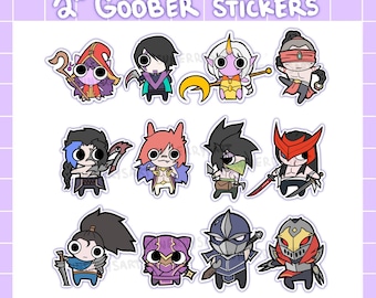 League of Legends Goober Stickers | 2” glossy vinyl stickers |