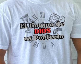 Spanish Christian T-Shirt: God's Timing, Unisex Cotton Tee