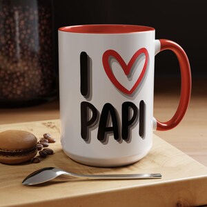 Jag älskar Papi-kaffemugg: Tvåspråkig spansk pappapresent