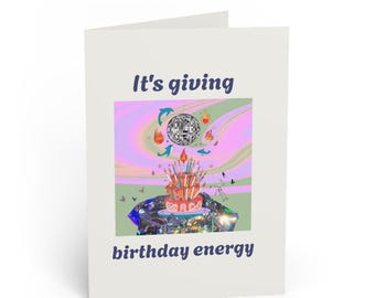 Vibrant Birthday Greeting Card - Fun Celebration, Friends & Family