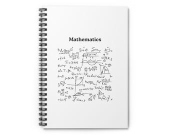 Mathematics Spiral Notebook – Lined Pages, Math Lover Gift