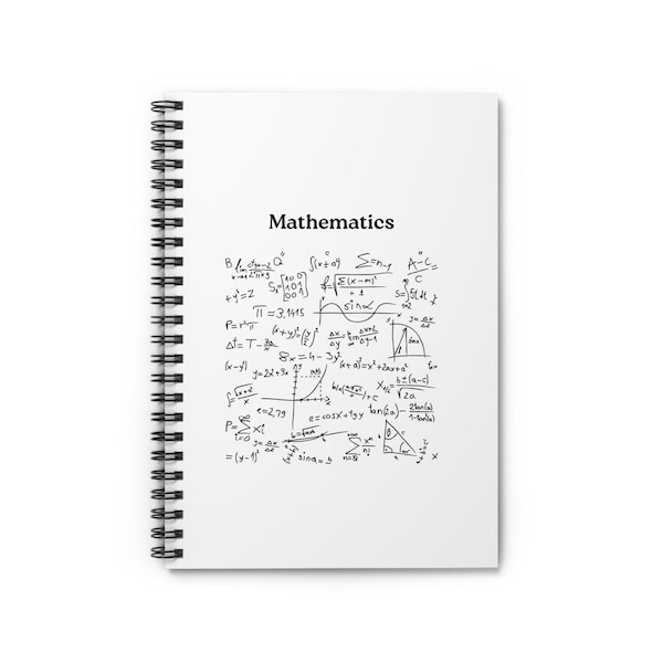 Mathematics Notebook - Etsy