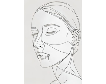 Minimalist Line Art Print: Modern Home Decor, Contemporary Wall Art