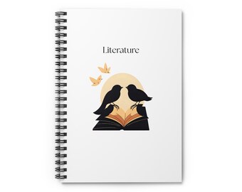 Literary Birds Spiral Notebook: Writer's Journal, Reader's Gift