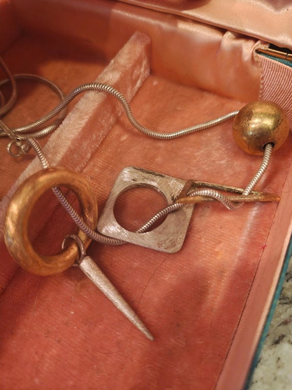 Vintage Statement Necklace with Multiple Pendants - image 1